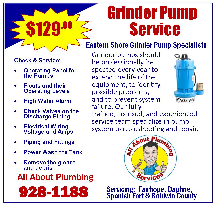 Grinder Pump Service Special